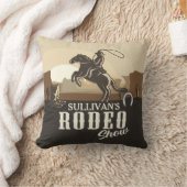 なげなわロープ丸めADD NAME Western Rodeo Show クッション (ブランケット)