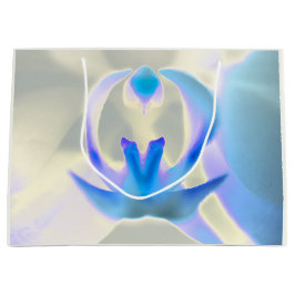 なごむオーキッドプリントギフトバッグ ラージペーパーバッグ