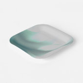 なごむ 緑の印刷紙皿 ペーパープレート (傾斜あり)