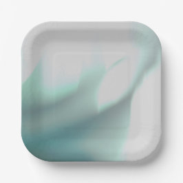 なごむ 緑の印刷紙皿 ペーパープレート