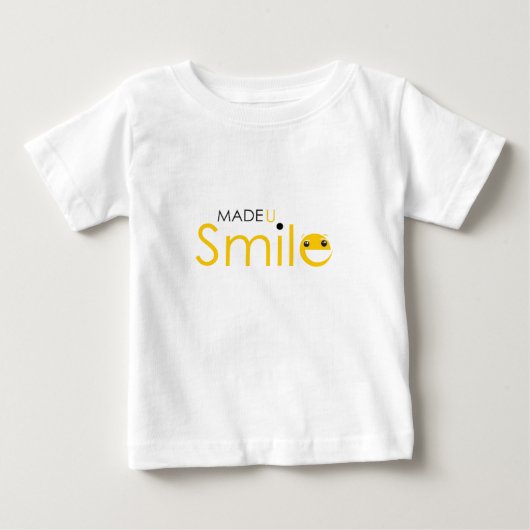 なされたUのスマイル ベビーTシャツ (正面)