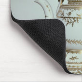 なされるルイXVIの磁器のやかんおよび立場 マウスパッド (コーナー)