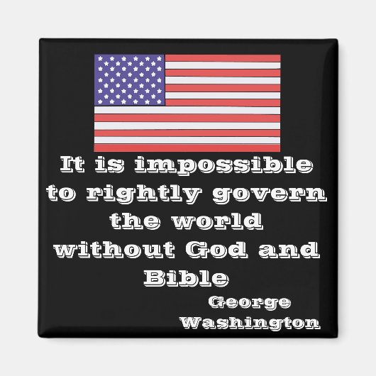 ～なしには世界を正しく統治することは不可能である マグネット (正面)