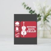 なしビートチェロロックシザー紙ミュージシャン ポストカード (スタンド正面)