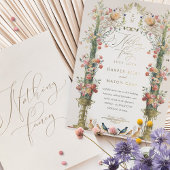 なしファンシーシンプル結婚式招待状 箔招待状