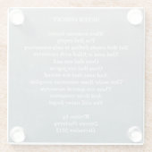 「なし忘れ」の詩-コースター ガラスコースター (裏面)