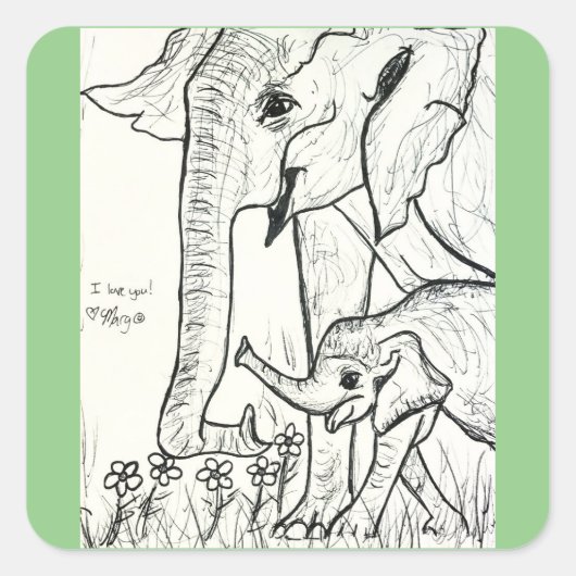 なし忘れ スクエアシール (正面)