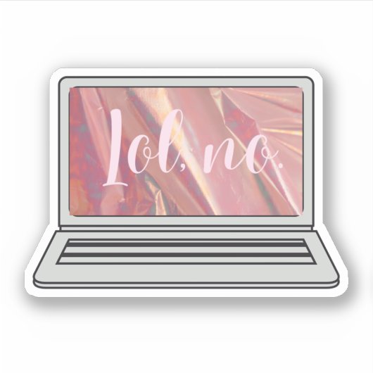 なし、ホログラフィックデザイン シール (正面)