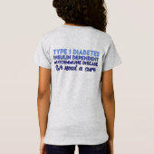 なし[青/灰色] Tシャツ (裏面)