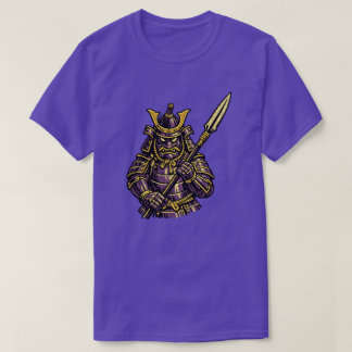 なすのサムライ — 面白い野菜戦士、フル装備 Tシャツ