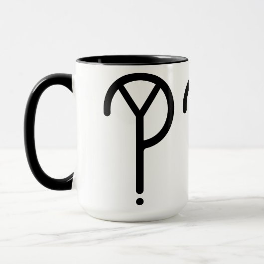 なぜか。 動きの信号器のマグの黒 マグカップ (左)