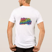なぜそんなに深刻なの トライブレンドTシャツ (裏面)