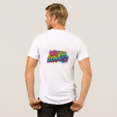 なぜそんなに深刻なの トライブレンドTシャツ (裏面全面)