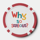 なぜそんなに深刻なの？ ポーカーチップ (裏面)