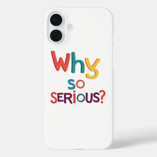 なぜそんなに深刻なの？ Case-Mate iPhoneケース (裏面)
