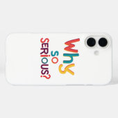 なぜそんなに深刻なの？ Case-Mate iPhoneケース (裏面 (横))