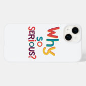 なぜそんなに深刻なの？ Case-Mate iPhoneケース (裏面 (横))