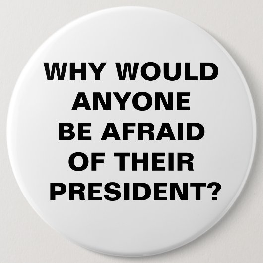 なぜだ?ボタン 缶バッジ (正面)