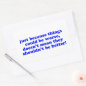 なぜって… 長方形シール (封筒)