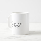 なぜないか。 感動的なタイポグラフィのマグ コーヒーマグカップ (正面左)