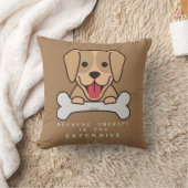 なぜならセラピーは高価すぎるおもしろい犬 クッション (ブランケット)