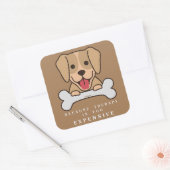 なぜならセラピーは高価すぎるおもしろい犬 スクエアシール (封筒)