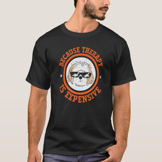 なぜならセラピーは高価な犬カバポ Tシャツ (正面)