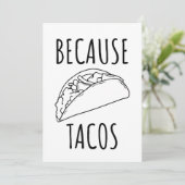 なぜならタコス サンキューカード (スタンド正面)