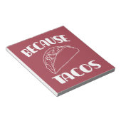 なぜならタコス ノートパッド (アングル)