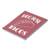 なぜならタコス ノートパッド (回転)