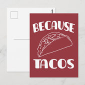 なぜならタコス ポストカード (正面/裏面)