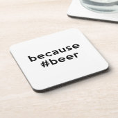 なぜならビール コースター (左側)