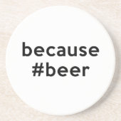 なぜならビール コースター (正面)