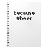 なぜならビール ノートブック (正面)