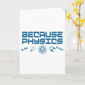 なぜなら物理学 カード (黄色い花)