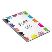 なぜなら猫おもしろい引用文 ノートブック (右側)