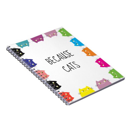 なぜなら猫おもしろい引用文 ノートブック (右側)