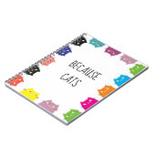 なぜなら猫おもしろい引用文 ノートブック (左側)