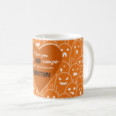 なぜなら私はあなただけをブーグ幽霊集団オレンジ コーヒーマグカップ (正面右)