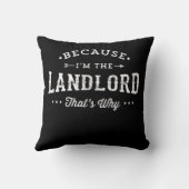 なぜなら私は大家だからプリント クッション (裏面)