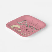 なぜなら私は女の子フェミニスト引用文 ペーパープレート (傾斜あり)