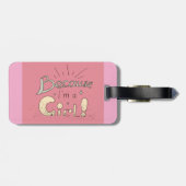 なぜなら私は女の子フェミニスト引用文 ラゲッジタグ (裏面横)