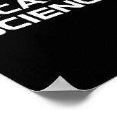 なぜなら科学の男性の女性の子供の自然先生科学 ポスター (角)