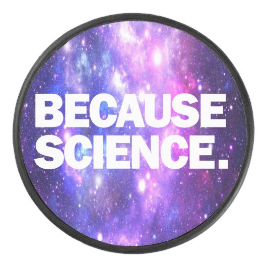 なぜなら科学セラミックボールのクリスマス装飾 アイスホッケーパック (正面)