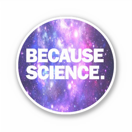 なぜなら科学 シール (正面)