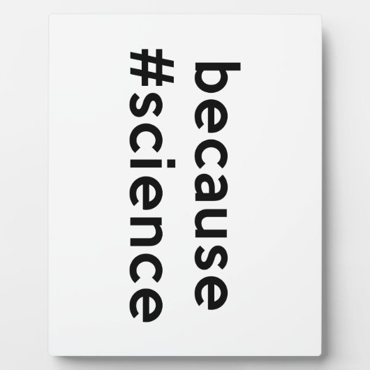 なぜなら科学 フォトプラーク (正面)