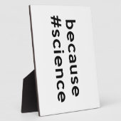 なぜなら科学 フォトプラーク (側面)