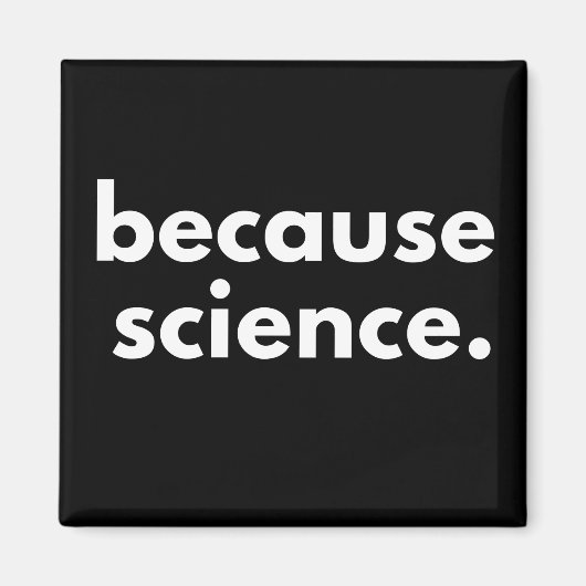 なぜなら科学 マグネット (正面)