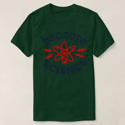 なぜなら科学 Tシャツ (デザイン正面)