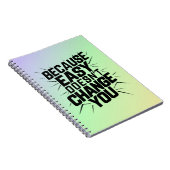 なぜなら簡単はあなたを変更しない動機ことわざ ノートブック (右側)